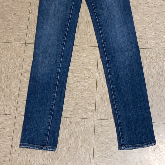 AE Stretch '90s Skinny Jean in Distressed Dark Atlantic size 00 - Picture 3 of 11